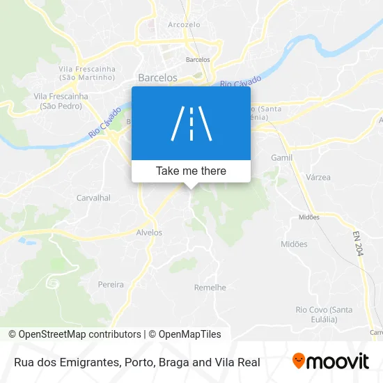 Rua dos Emigrantes map