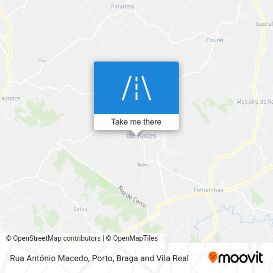 Rua António Macedo mapa