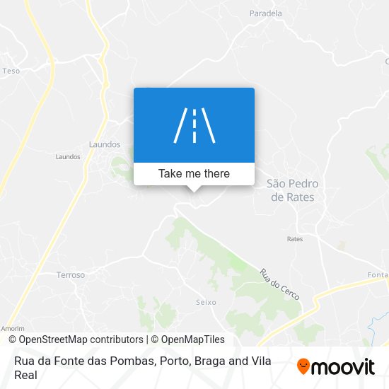 Rua da Fonte das Pombas map