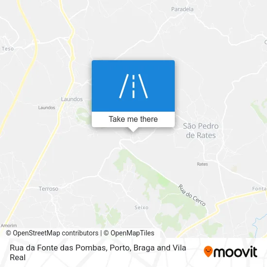 Rua da Fonte das Pombas map