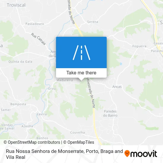 Rua Nossa Senhora de Monserrate map