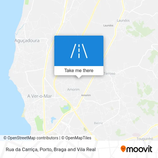Rua da Carriça map