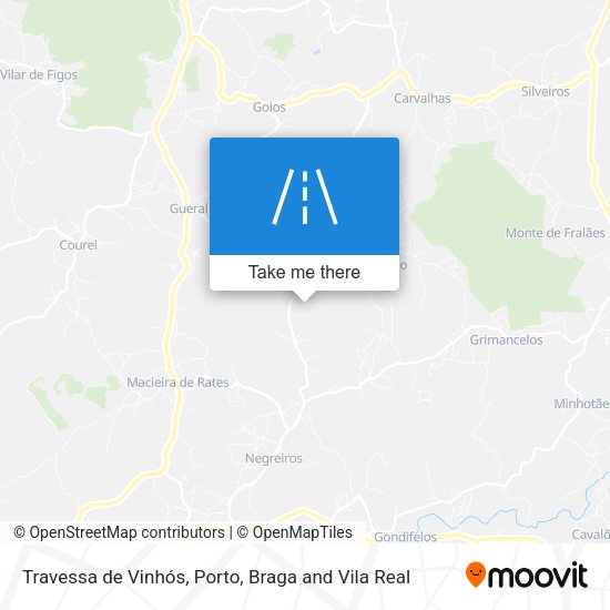 Travessa de Vinhós map