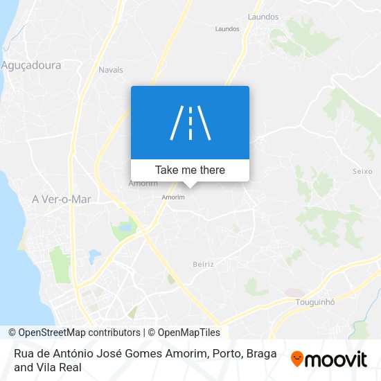 Rua de António José Gomes Amorim mapa