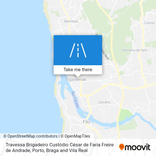 Travessa Brigadeiro Custódio César de Faria Freire de Andrade map