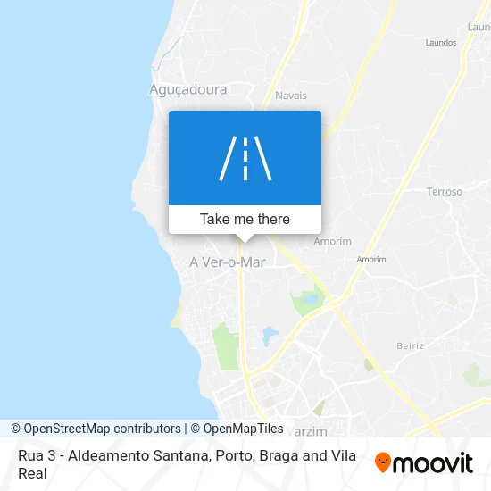 Rua 3 - Aldeamento Santana map