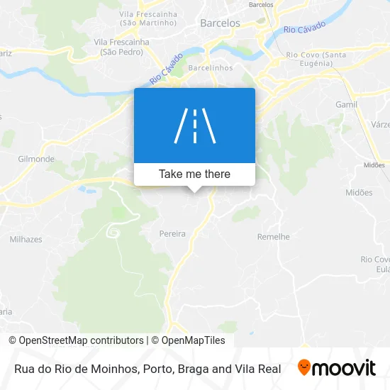 Rua do Rio de Moinhos map