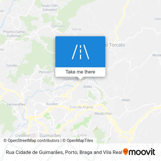 Rua Cidade de Guimarães mapa