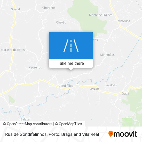 Rua de Gondifelinhos map
