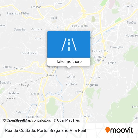 Rua da Coutada map