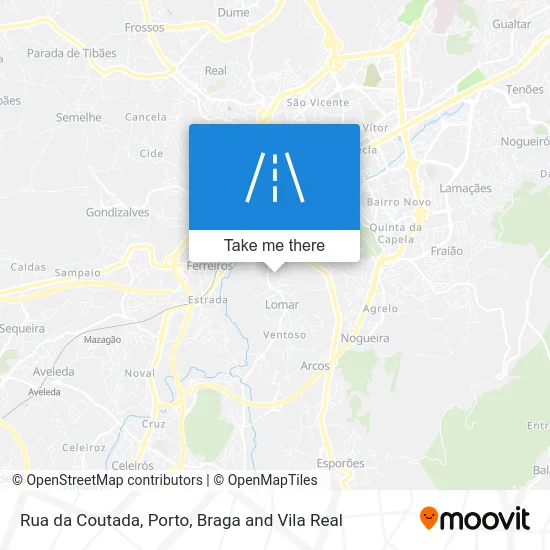 Rua da Coutada map