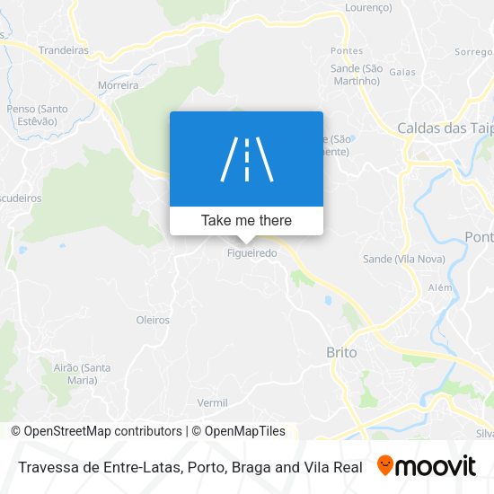 Travessa de Entre-Latas mapa