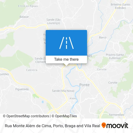 Rua Monte Além de Cima map