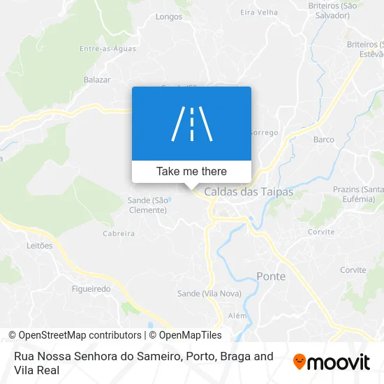 Rua Nossa Senhora do Sameiro map