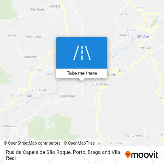 Rua da Capela de São Roque map