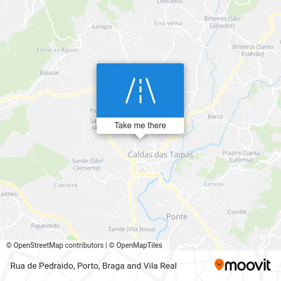 Rua de Pedraido map