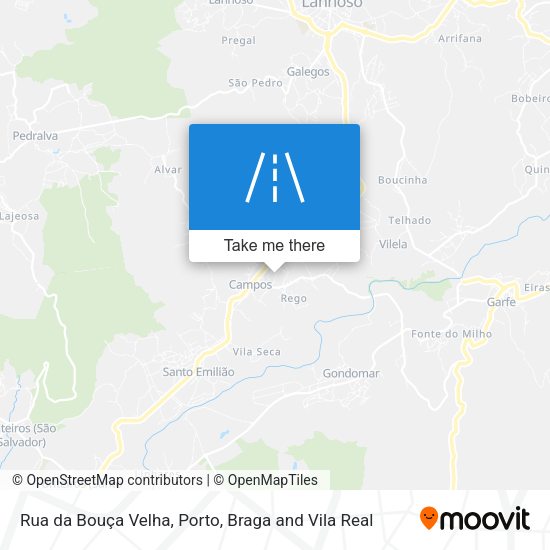 Rua da Bouça Velha mapa