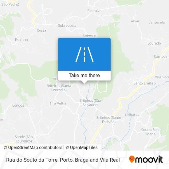 Rua do Souto da Torre map