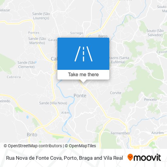 Rua Nova de Fonte Cova map