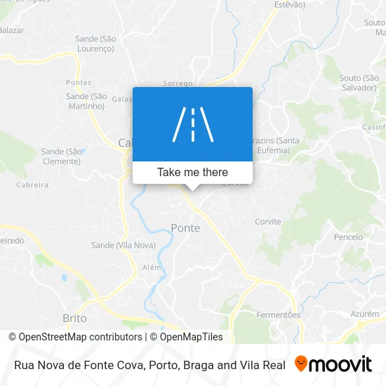 Rua Nova de Fonte Cova map