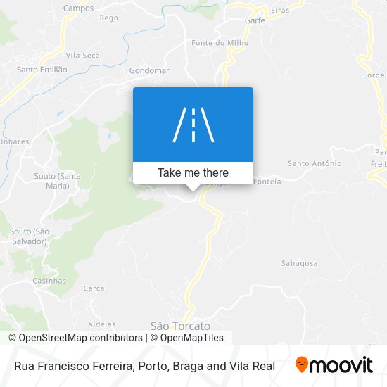 Rua Francisco Ferreira mapa