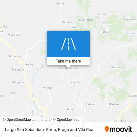 Largo São Sebastião mapa