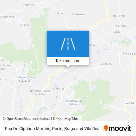 Rua Dr. Cipriano Martins mapa