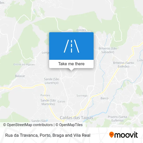 Rua da Travanca map