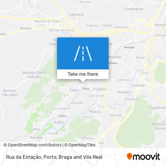 Rua da Estação mapa