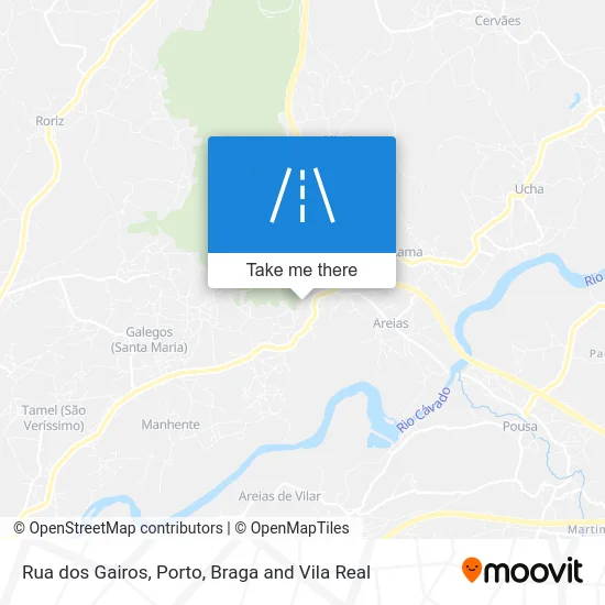 Rua dos Gairos map
