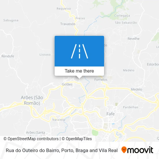 Rua do Outeiro do Bairro map