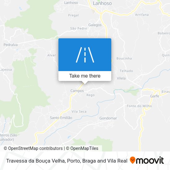 Travessa da Bouça Velha mapa