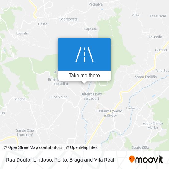 Rua Doutor Lindoso mapa