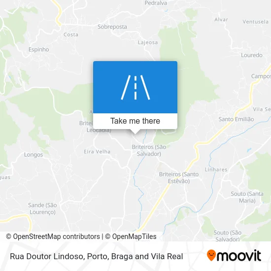 Rua Doutor Lindoso map