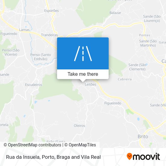 Rua da Insuela map