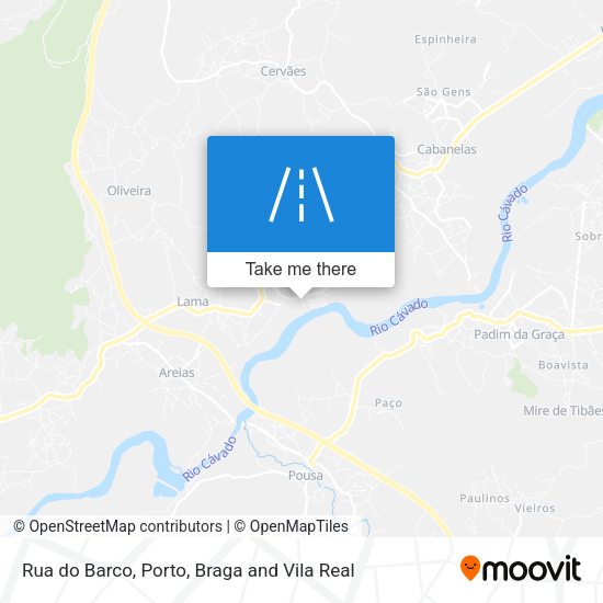 Rua do Barco mapa