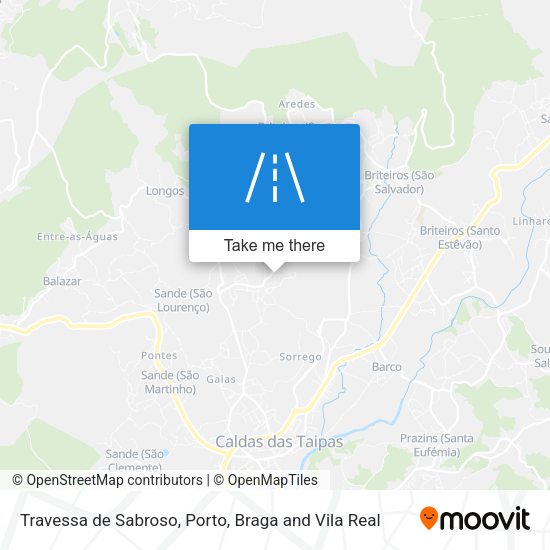 Travessa de Sabroso mapa