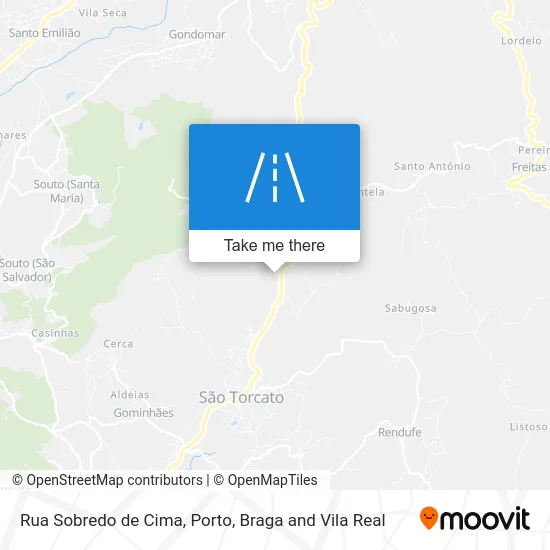 Rua Sobredo de Cima map