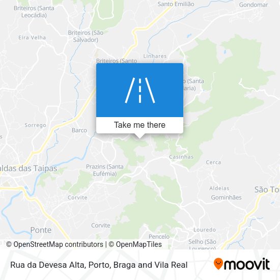 Rua da Devesa Alta map