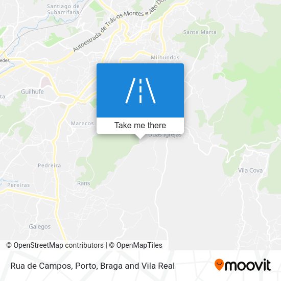 Rua de Campos mapa