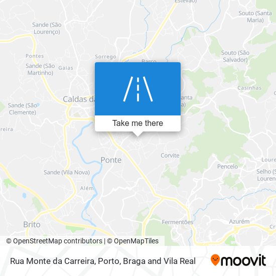 Rua Monte da Carreira map