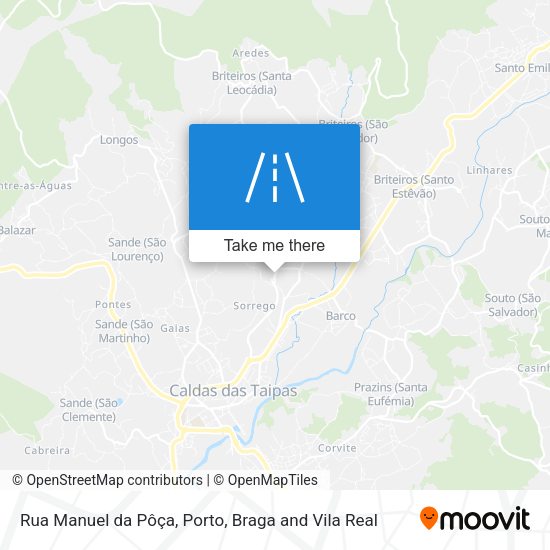 Rua Manuel da Pôça mapa