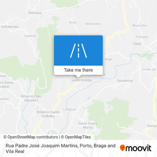 Rua Padre José Joaquim Martins mapa