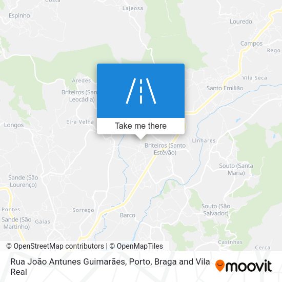 Rua João Antunes Guimarães mapa