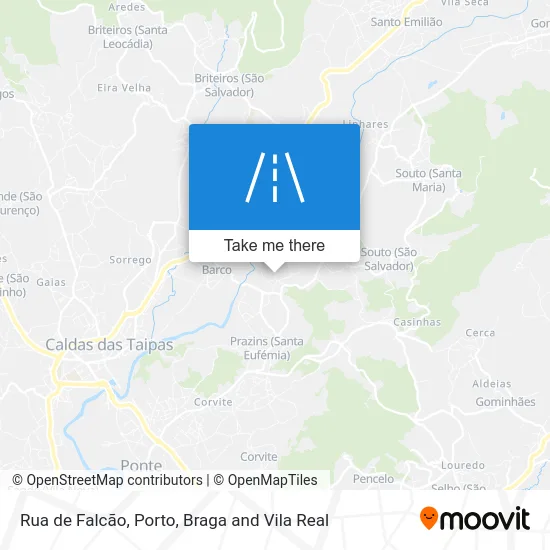 Rua de Falcão map