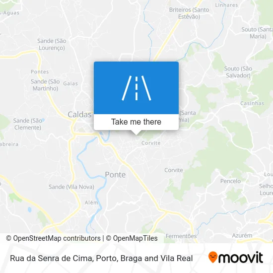 Rua da Senra de Cima map