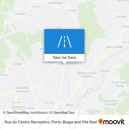 Rua do Centro Recreativo map