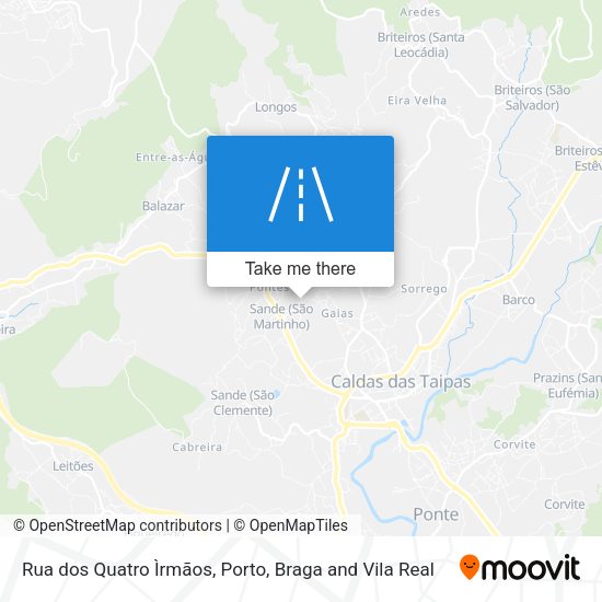 Rua dos Quatro Ìrmãos map