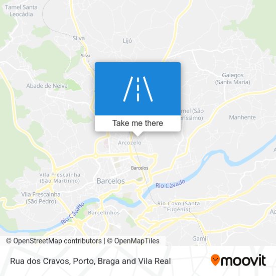 Rua dos Cravos map