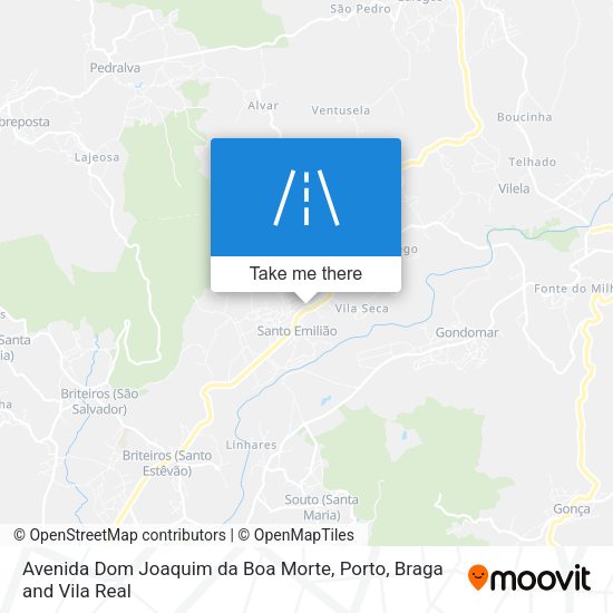 Avenida Dom Joaquim da Boa Morte mapa